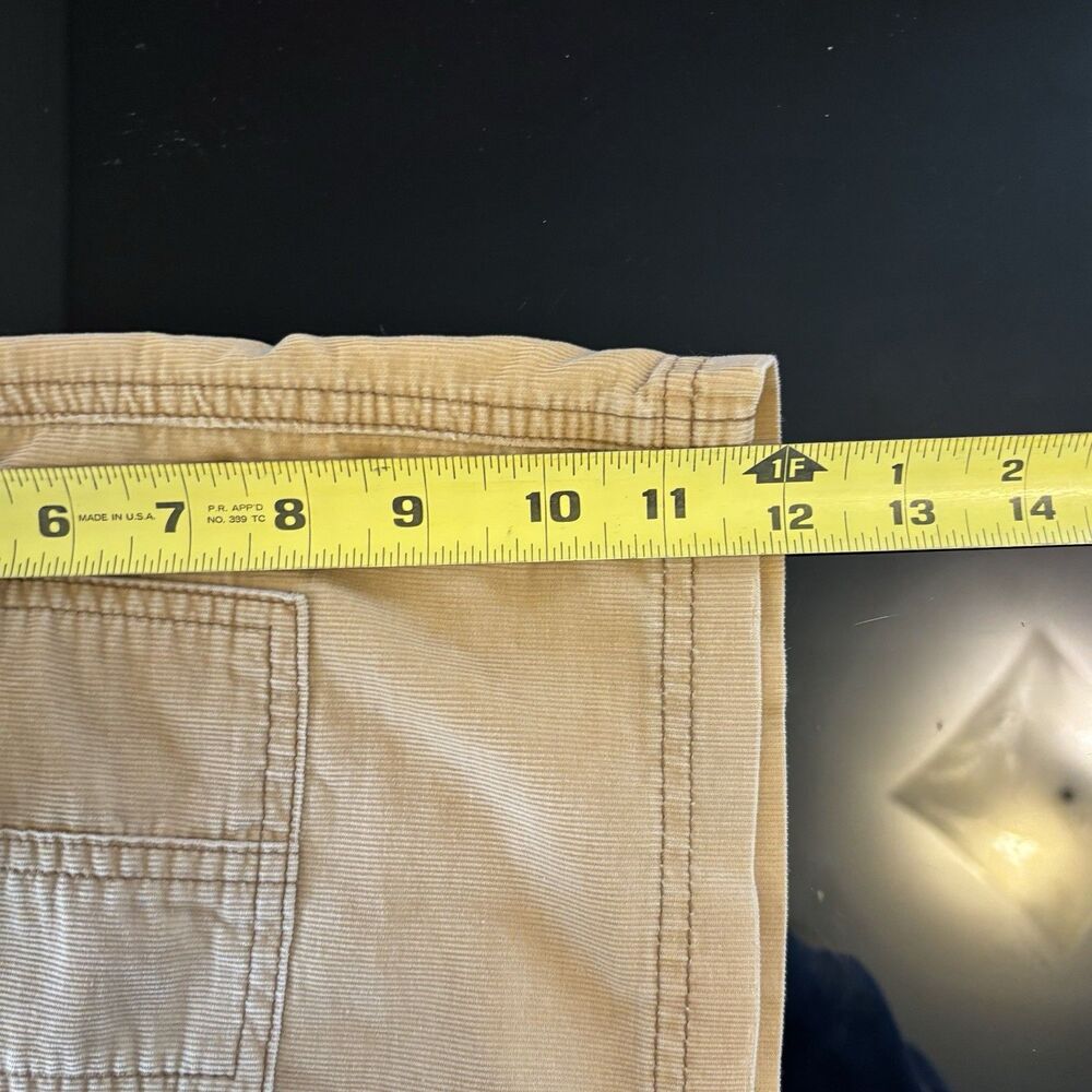 Abercrombie & Fitch Vintage Y2K Tan Corduroy Mini Micro Skirt 0 Low Rise Preppy - Picture 6 of 6
